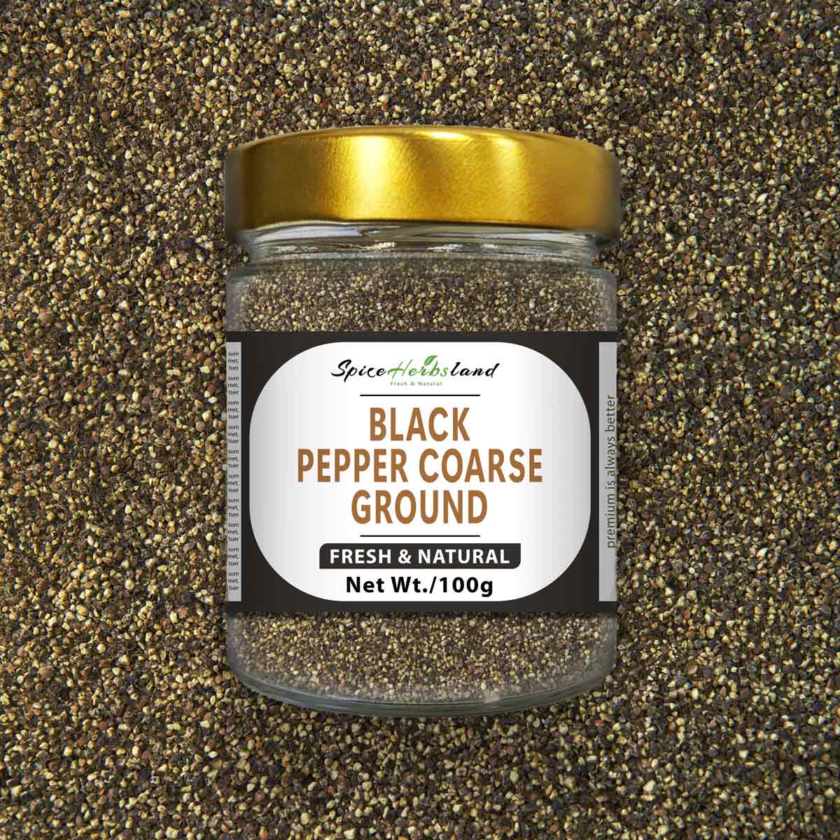 Black pepper coarse ground