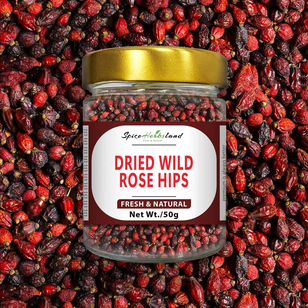 Dried wild rose hips