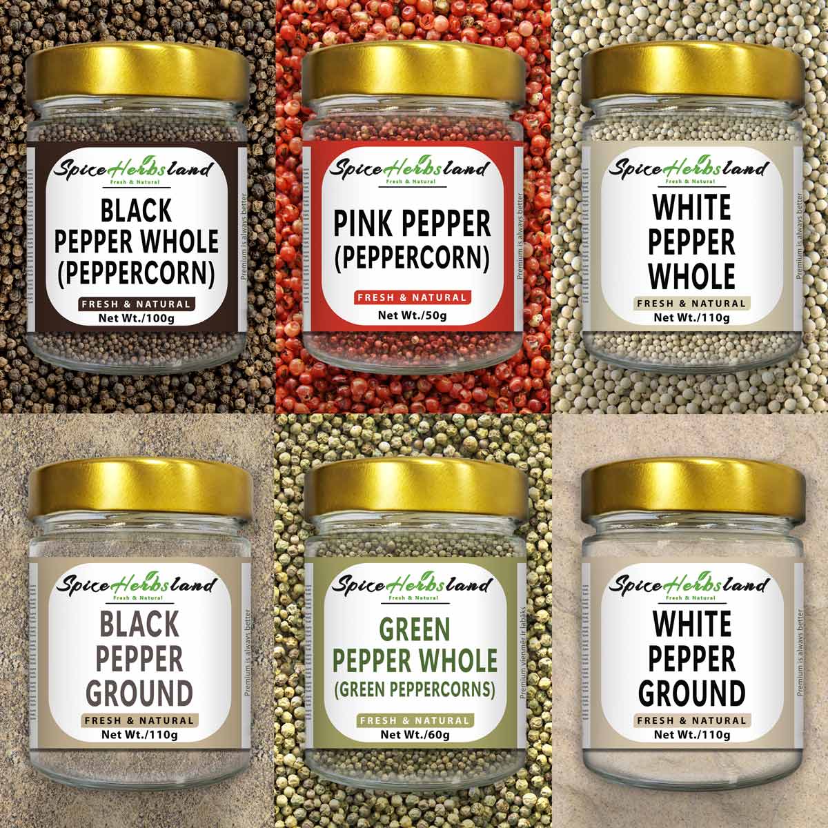 Pepper Collection - Pack of 6